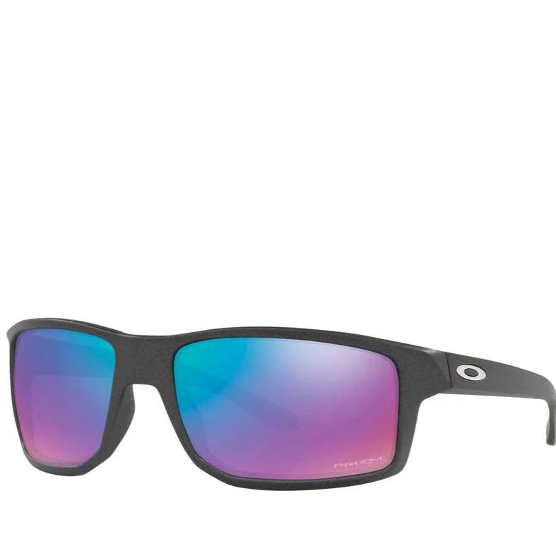 Women’s sunglasses abstract vibrant glow -GIBSTON STEEL W/ PRIZM SAPPHIRE