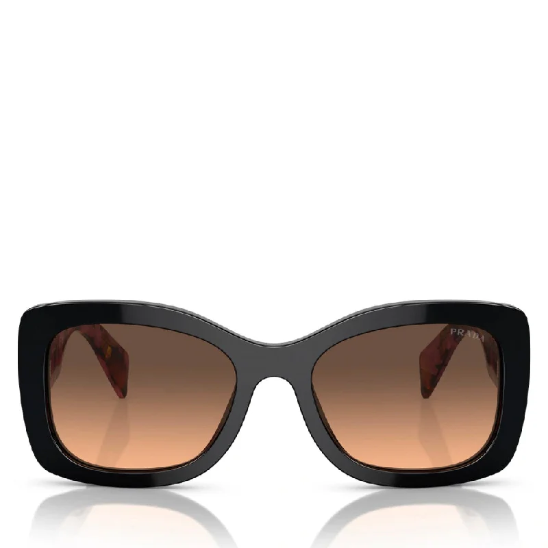 Women’s sunglasses narrow flair -Prada Woman Sunglass Mahogany 12O50c